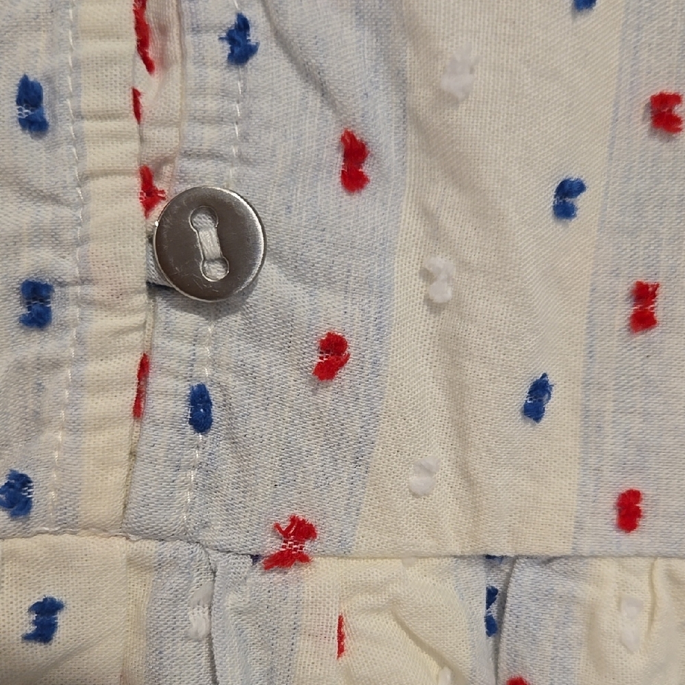 LOFT Sundress Red, White, and Blue Size 4 100% Cotton - Picture 10 of 10